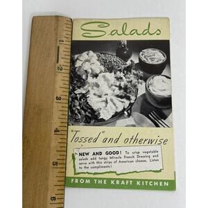 Salads Tossed And Otherwise Kraft Foods Vintage Recipes Advertisement 52146‎ USA